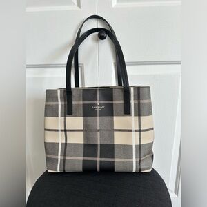 Kate Spade ♠️ Plaid Tote Bag